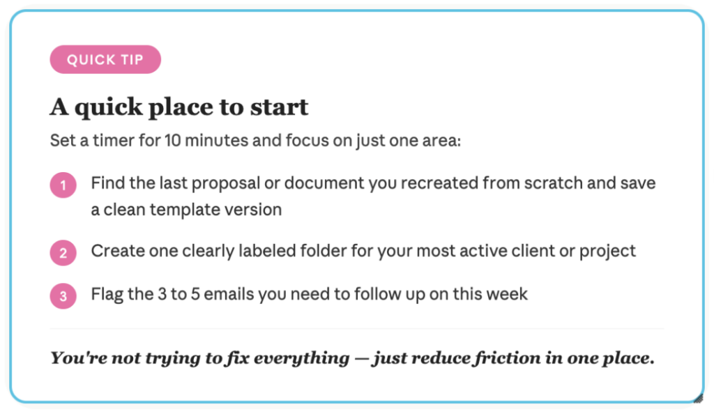 Tips for digital organization
